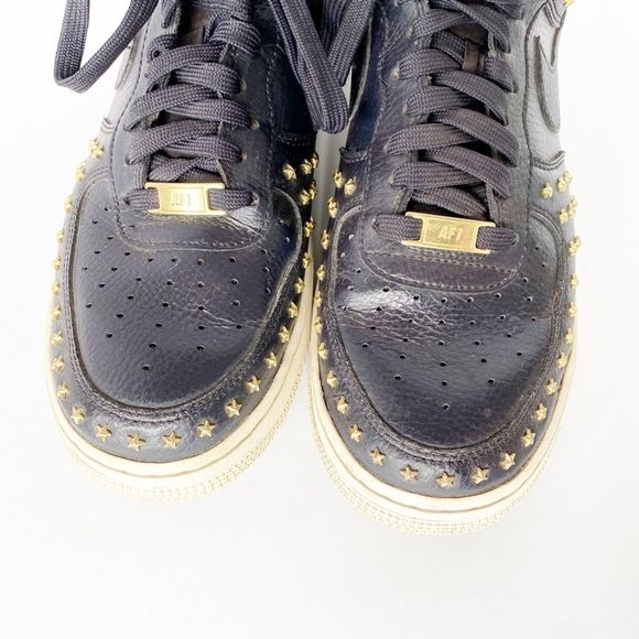 Nike Air Force 1 ‘07 XX Star Studded Oil Grey 9.5 - Picture 7 of 9